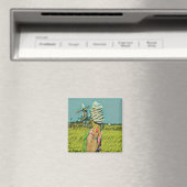 Vintage Eiscreme Magnet (In Situ (Geschirrspüler))