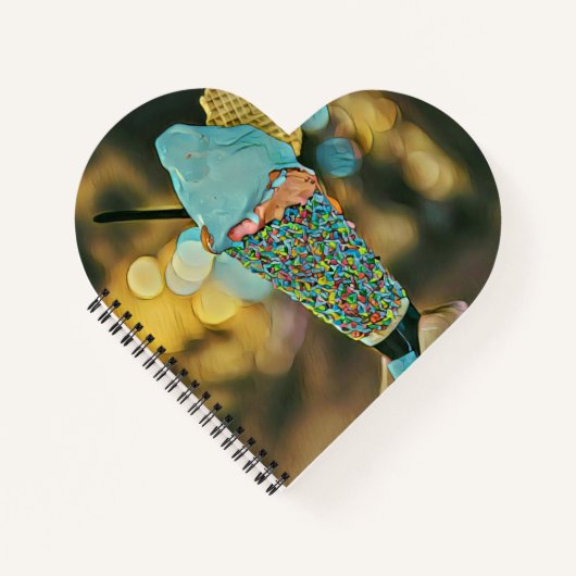 Vintage Eiscreme Notizblock (Vorderseite)