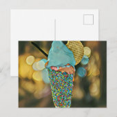 Vintage Eiscreme Postkarte (Vorne/Hinten)