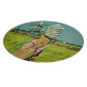 Vintage Eiscreme Schneidebrett (Ecke)