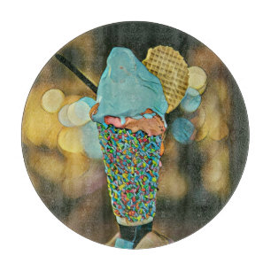 Vintage Eiscreme Schneidebrett