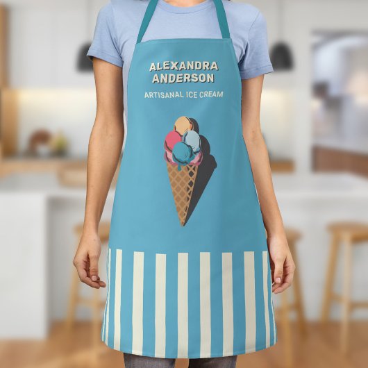Vintage Eiscreme Schürze