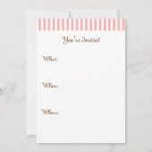 Vintage Eiscreme-Soda-Party Einladungen (Rückseite)