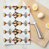 Vintage Eiscreme Sundae Geschirrtuch (Viertel Falte)