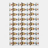 Vintage Eiscreme Sundae Geschirrtuch (Vertikal)