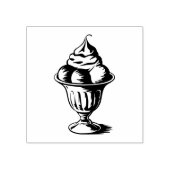 Vintage Eiscreme Sundae Gummistempel (Prägung)