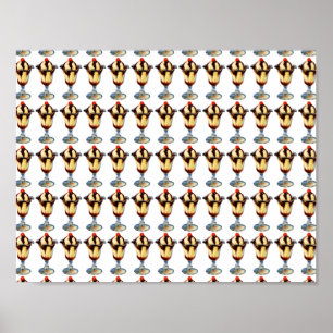 Vintage Eiscreme Sundae Poster