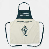 Vintage Eiscreme Sundae Schürze (Vorderseite)