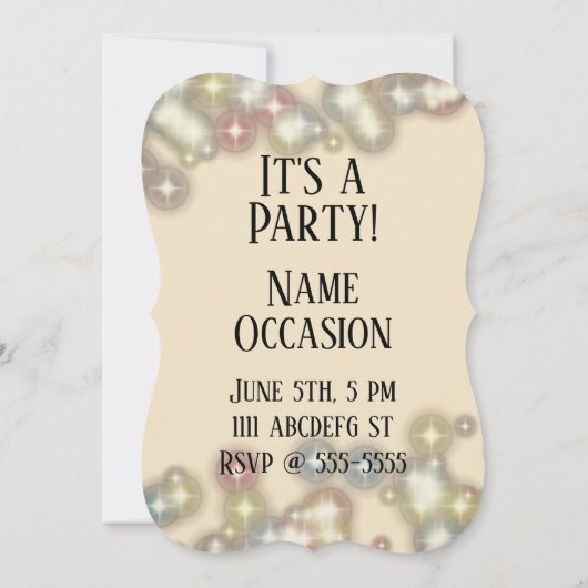 Vintage Eisdiele Einladung (Rückseite)