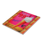 Vintage Eisdiele Keramik Fliese (Seite)