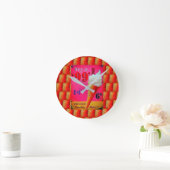 Vintage Eisdiele Runde Wanduhr (Zuhause)