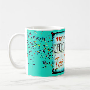 Vintage Eisdiele-Schild Türkis Kaffeetasse