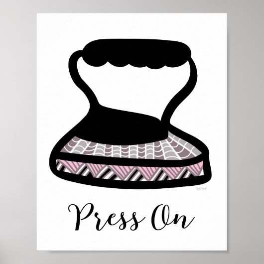 Vintage Eisen Wäscheservice Wand an Wand Poster (Vorne)