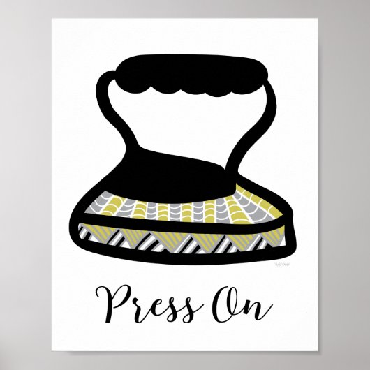 Vintage Eisen Wäscheservice Wand an Wand Poster (Vorne)