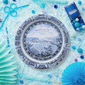 Vintage Eisenbahn-China Baltimores und Ohios Pappteller (Party)