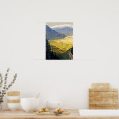 Vintage Eisenbahn Grenoble Poster (Küche)