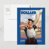 Vintage Eisenbahn Holland Niederlande Postkarte (Vorne/Hinten)