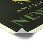 Vintage Eisenbahn in Neuengland Poster (Ecke)