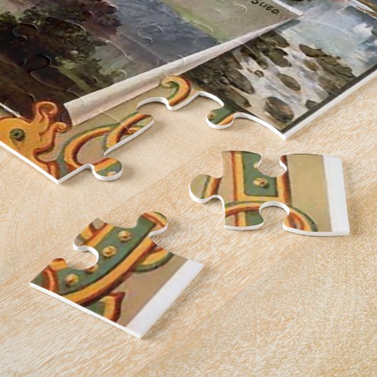 Vintage Eisenbahn - Irland Reiseplakat Puzzle (Seite)