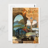 Vintage Eisenbahn Irlands Postkarte (Vorne/Hinten)