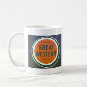 Vintage-Eisenbahn-Logo-Tasse Kaffeetasse