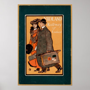 Vintage Eisenbahn Poster