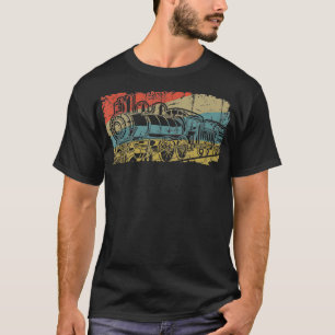 Vintage-Eisenbahnfan Liebhaber Retro-Railfan-Dampf T-Shirt