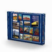 Vintage Eisenbahnwerbung Fotoblock (Rechts)