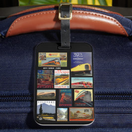 Vintage Eisenbahnwerbung Gepäckanhänger