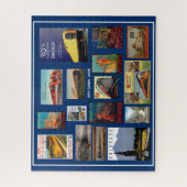 Vintage Eisenbahnwerbung Puzzle (Vertikal)
