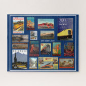 Vintage Eisenbahnwerbung Puzzle (Horizontal)