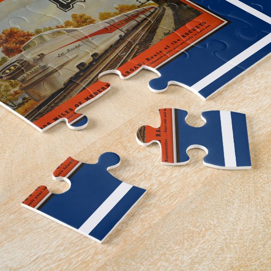 Vintage Eisenbahnwerbung Puzzle (Seite)