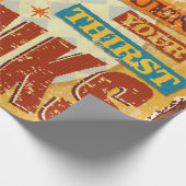 Vintage Eiskalte Getränke Metallschild. Vintag, Li Geschenkpapier (Ecke)