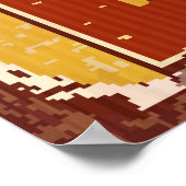 Vintage Eiskalte Getränke Metallschild. Vintag, Li Poster (Ecke)