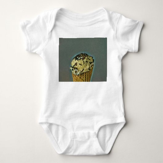 Vintage Eiskunst Baby Strampler (Vorderseite)