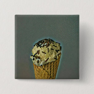 Vintage Eiskunst Button