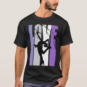 Vintage Eislaufen Live Love Eislaufen Coach Wo T-Shirt