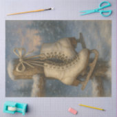 Vintage EisSkate Winter Nostalgie Entdeckungsreise Seidenpapier (Basteln)