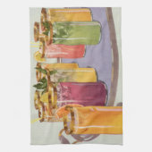 Vintage Eistränke auf einem Fach Geschirrtuch (Vertikal)