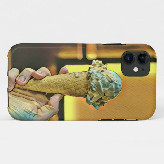 Vintage Eistüte Case-Mate iPhone Hülle (Rückseite (Horizontal))