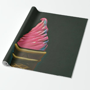 Vintage Eistüte Geschenkpapier
