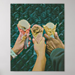Vintage Eistüte Poster