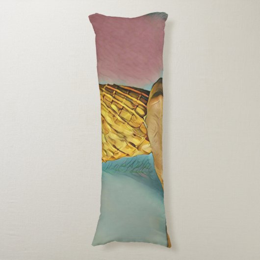 Vintage Eistüte Seitenschläferkissen (Vorderseite Vertikal)