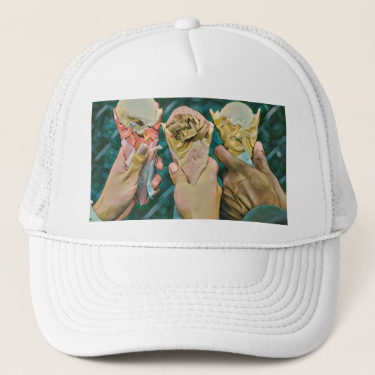 Vintage Eistüte Truckerkappe (Vorderseite)