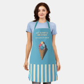 Vintage-Eiswaffel Schürze (Getragen)