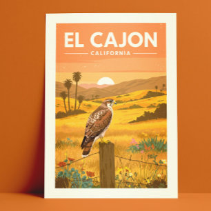 Vintage El Cajon Kalifornien Postkarte