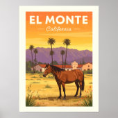 Vintage El Monte California Poster (Vorne)