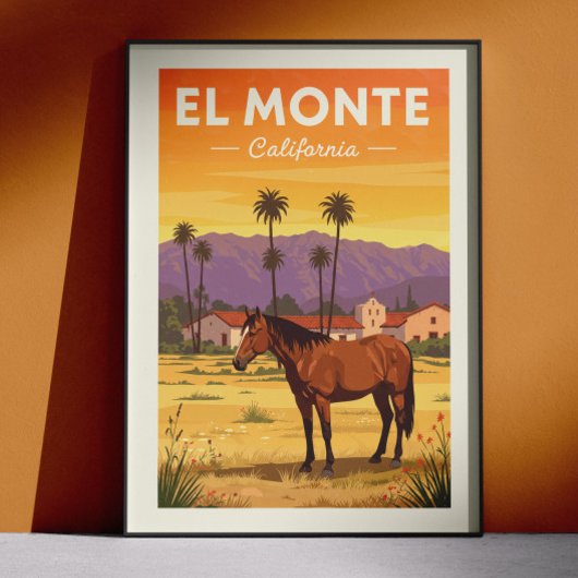 Vintage El Monte Kalifornien Poster