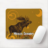 Vintage-Elch-Geschenke Mousepad (Mit Mouse)