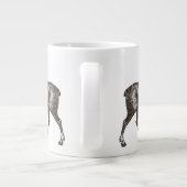 Vintage Elchdarstellung Jumbo-Tasse (Rückseite)